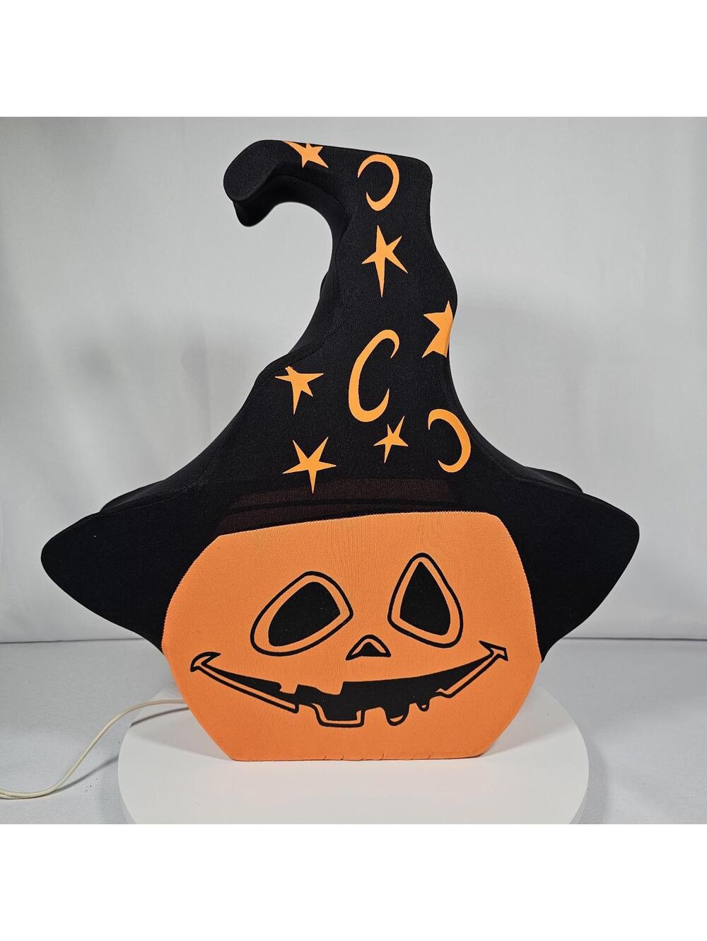 Vintage Rare 90s Trendmasters Nylon Pumpkin Light 14x15x4 EUC